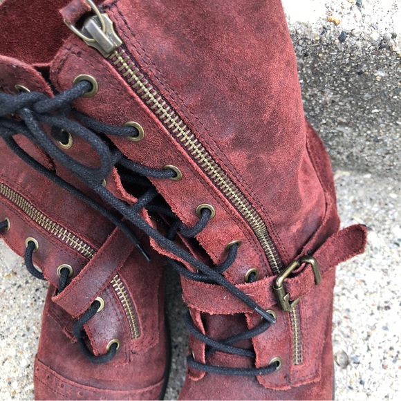 Aldo Short Suede Boots Size 7 - Picture 4 of 8